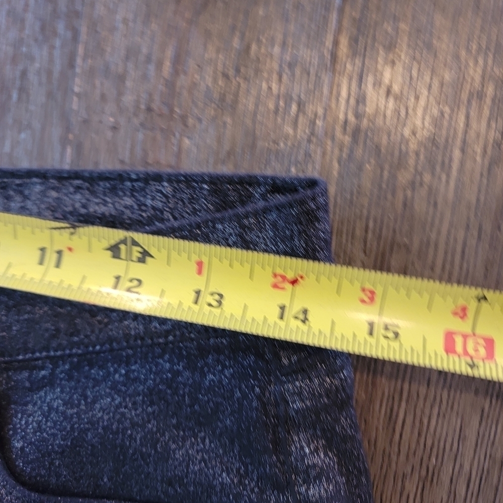 Loft Curvy Shimmer High Rise Skinny Jeans 8/29 - Picture 10 of 11